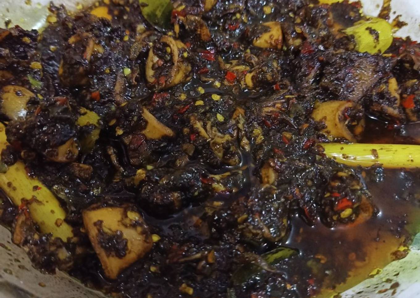 Cumi hitam pedas