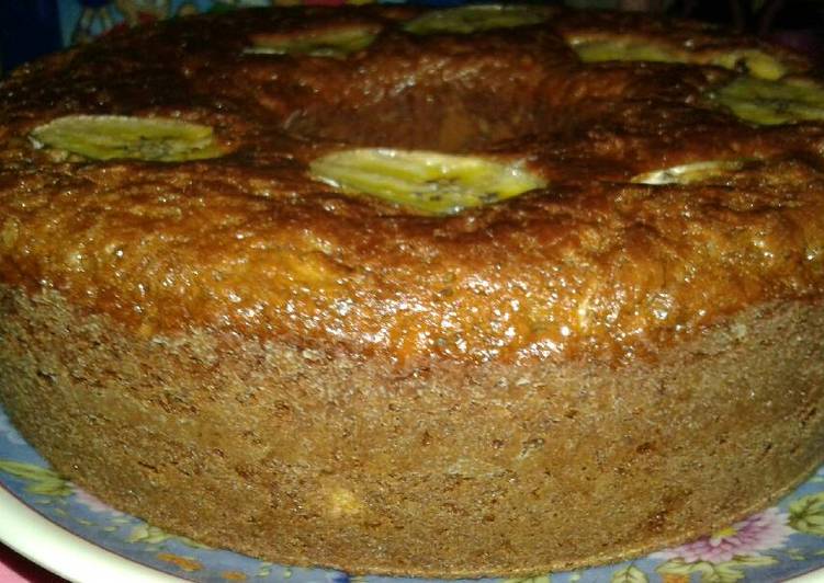 Resep Bolu pisang no mixer Anti Gagal