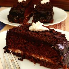 A picture of Dark chocolate Rocky Roads Pastry.