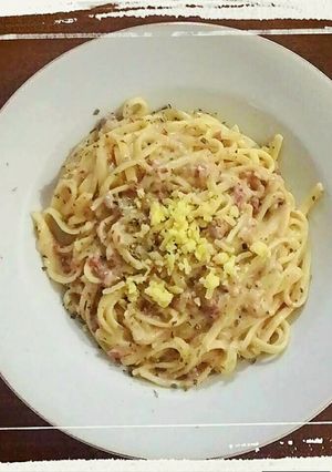 Foto resep Fettucini Carbonara