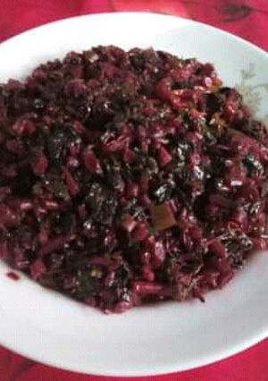 লাল শাক ভাজি রেসিপির প্রধান ছবি