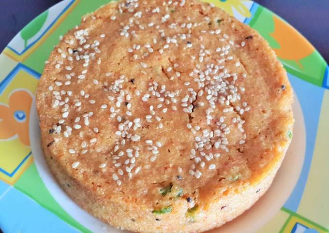 Steps to Make Ultimate Savory semolina cake