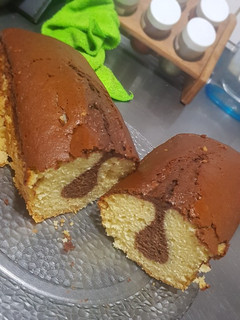 Una foto de Budín marmolado