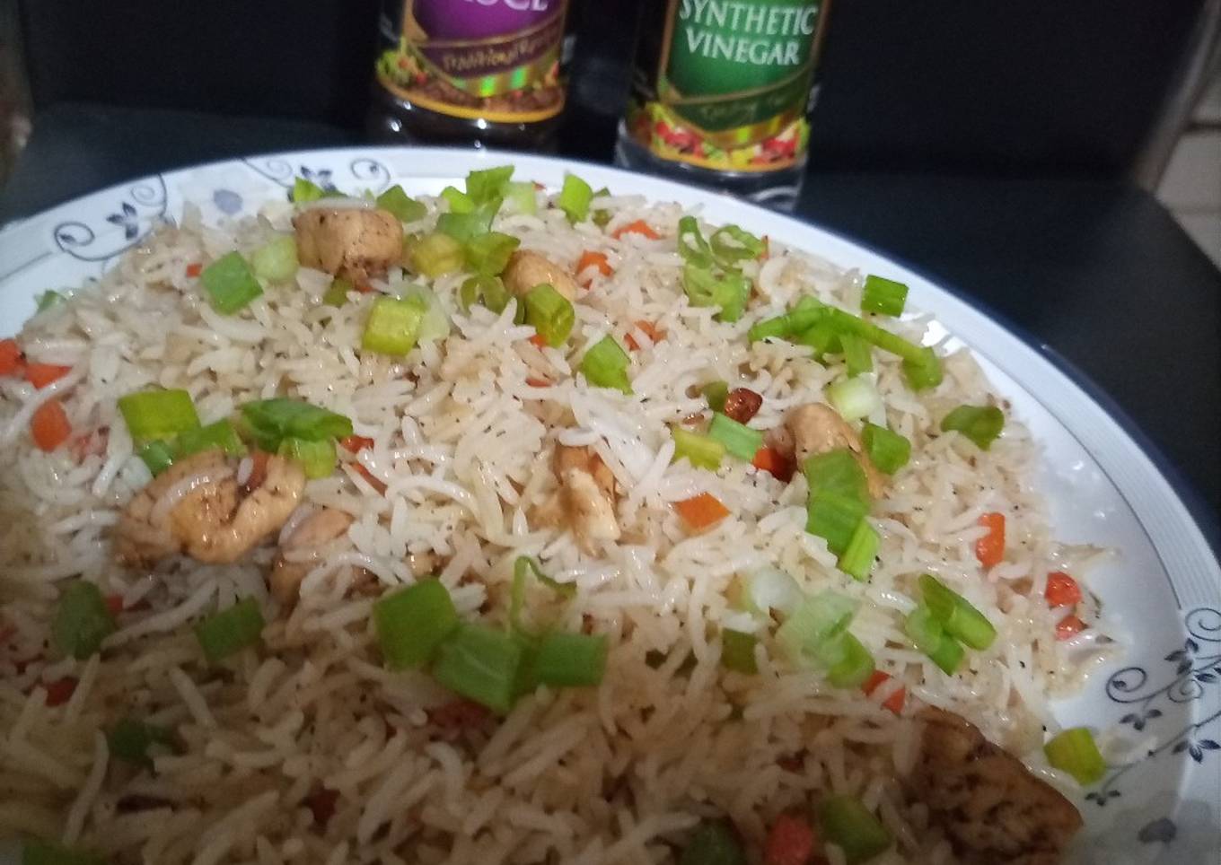 Chicken fried rice (less oil)