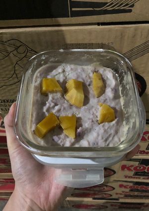 Hình của món Bánh sữa chua khoai mỡ.