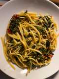 Linguine Pasta and Spinach
