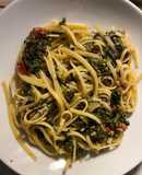 Linguine Pasta and Spinach