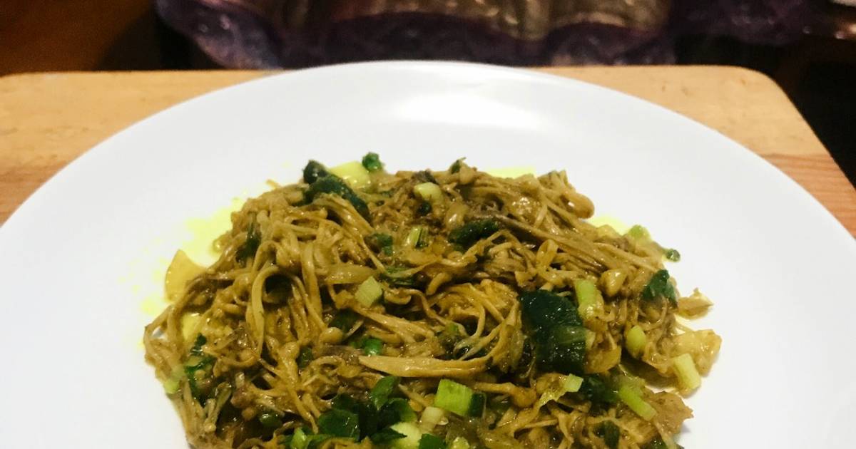 Resep 9. Tumis Enoki Pedas (Spicy Sautéed Mushrooms) oleh 𖤐𝔞𝔪𝔢𝔩𝔦𝔞𖤐