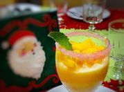 Una foto de postre de mango