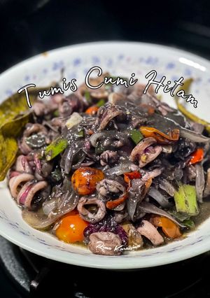 Foto resep Tumis Cumi Hitam