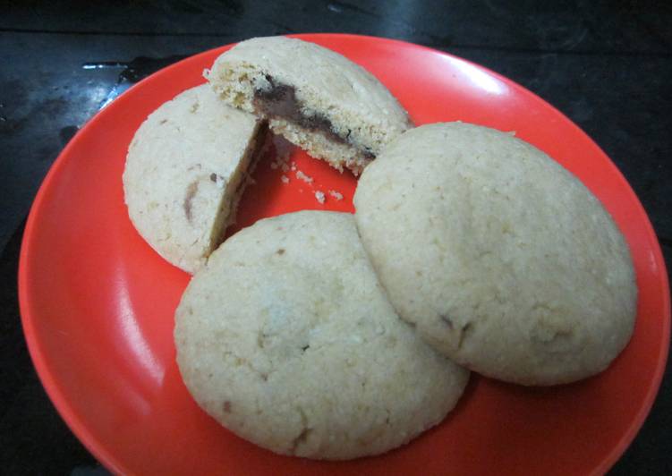 Recipe of Favorite Choco centered Wheat Bran Cookies