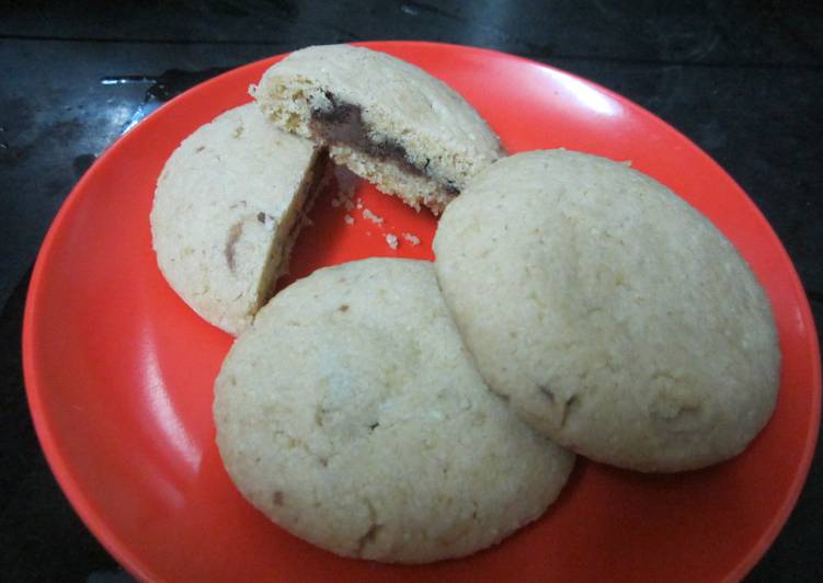 Simple Way to Prepare Any-night-of-the-week Choco centered Wheat Bran Cookies