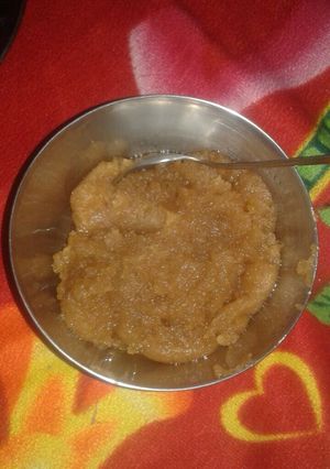 A picture of Aate ka halwa.