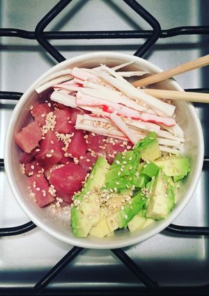 Una foto de Tazón de sushi