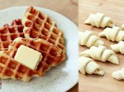 Gambar croffle waffle