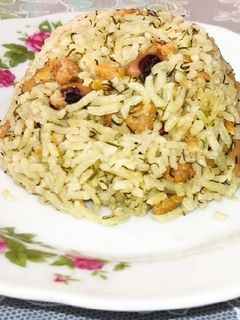 عکسی از دستور شوید پلو با لوبیا چشم بلبلی