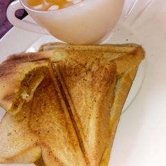 A picture of Ewa agoyin toast.