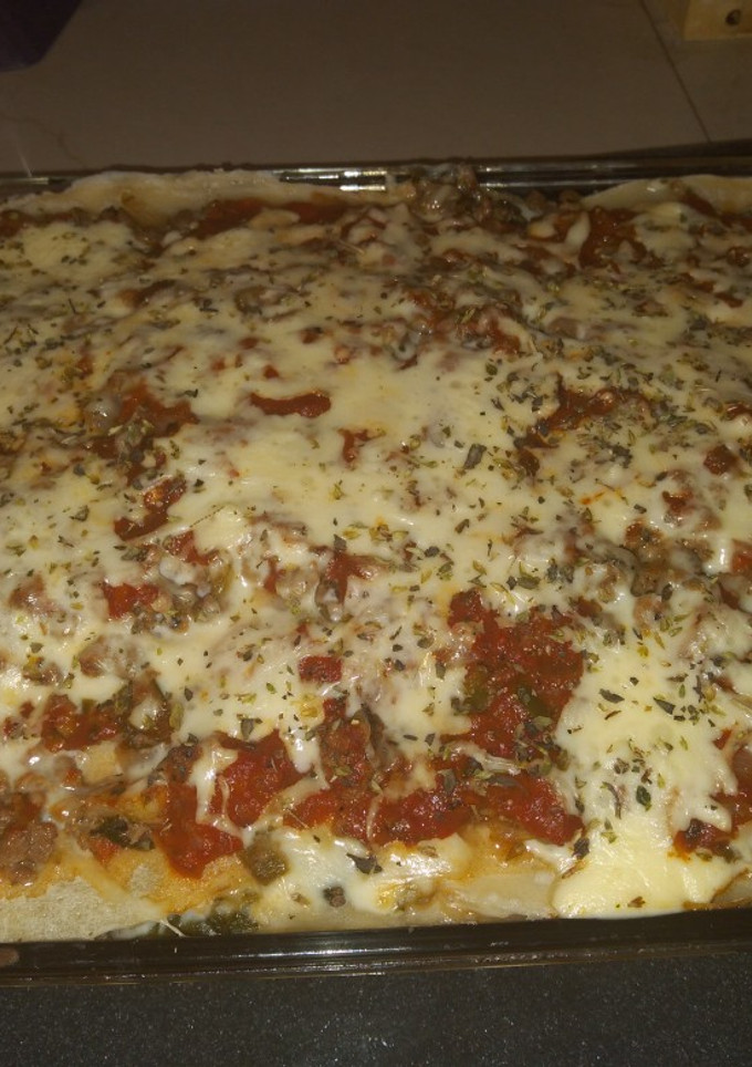 Una foto de Lasaña de Carne Picada y Acelga con Salsa Blanca