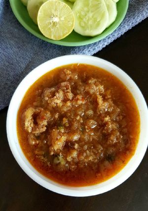 A picture of Mutton kheema Kothu Curry Masala.