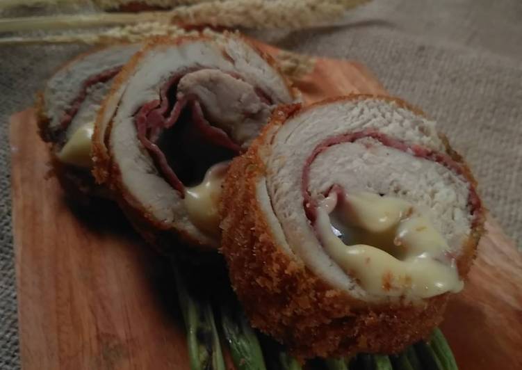 Bagaimana Menyiapkan Chicken Cordon Bleu Roll, Enak Banget
