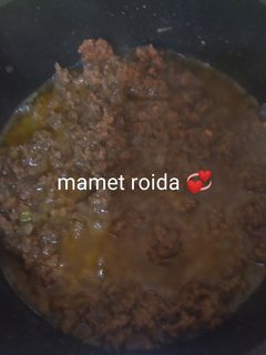 صورة لوصفة اللحمه المفرومه المعصجة 😋😋😋😋