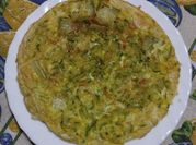 Una foto di frittata zucchine