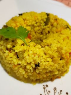 Una foto de Cuscús con verduras salteadas y champiñones