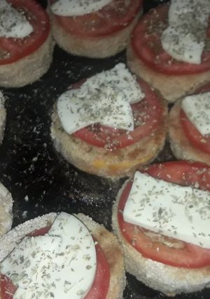 Una foto de Milanesas de zapallo napolitanas