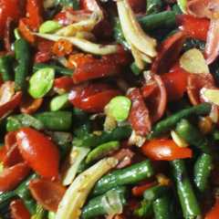 รูปของ Tumis kulit melinjo kacang panjang