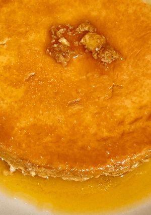Una foto de Flan de huevo al baño María