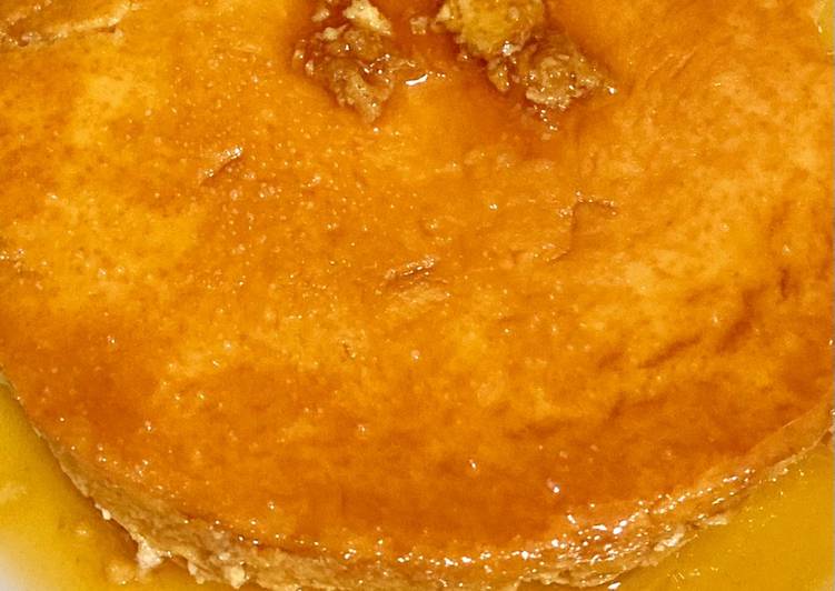 Flan de huevo al baño María