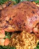 Pollo relleno paso a paso /comida de Marruecos