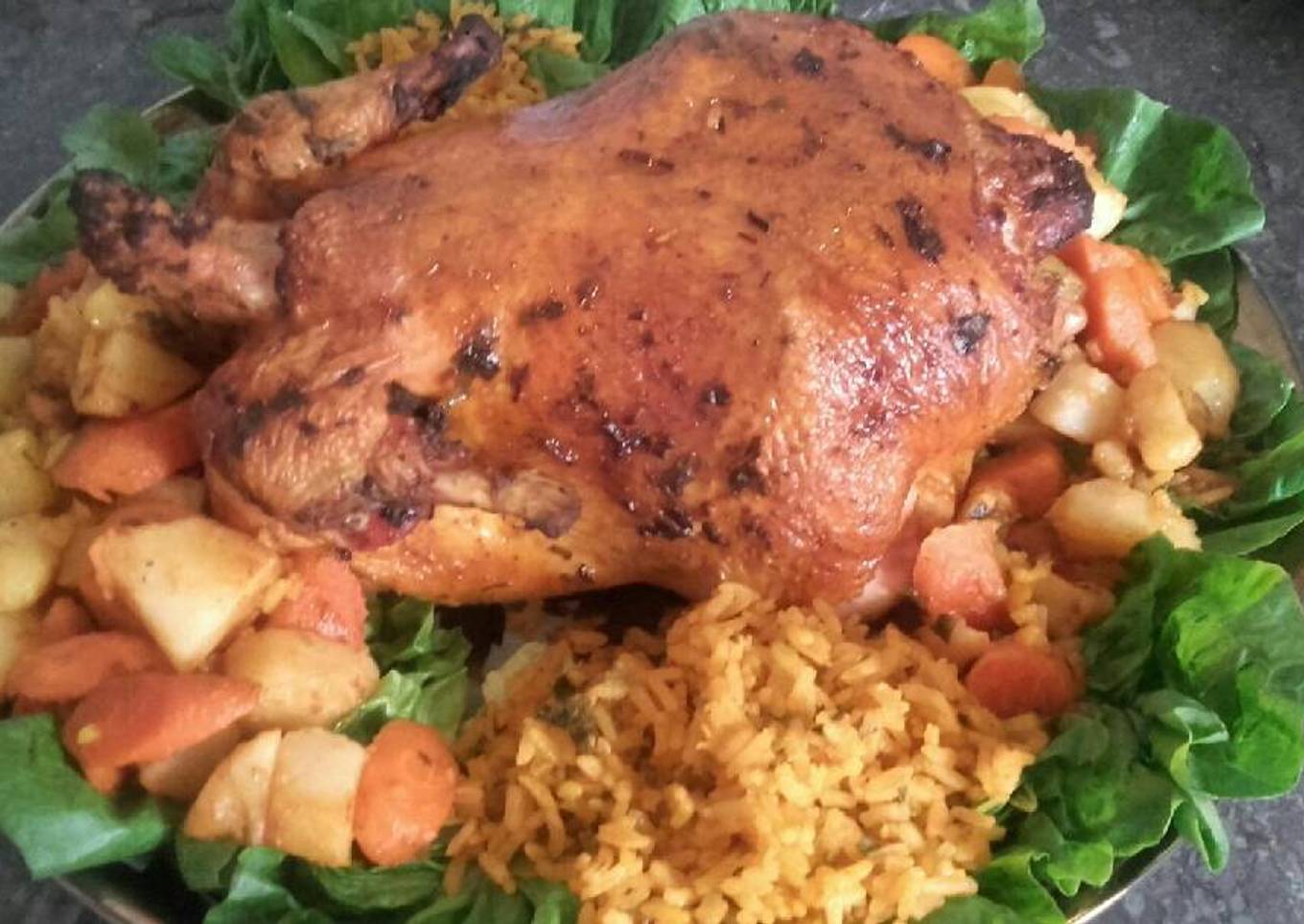 Pollo relleno paso a paso /comida de Marruecos