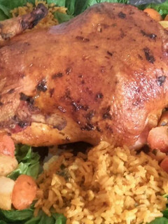 Una foto de Pollo relleno paso a paso /comida de Marruecos