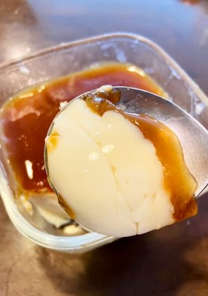 Hình của món Bánh flan không trứng không hấp không sợ mặt rỗ.