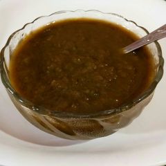 A picture of Carrot & coriander leaves ki khatti mithi chutney.