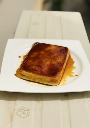 A picture of Caramel bread pudding.