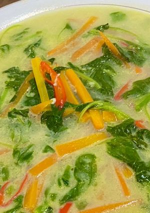 Foto resep Sayur Bayam Kuah Santan