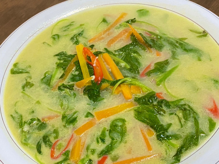 Yuk intip, Cara mudah buat Sayur Bayam Kuah Santan dijamin gurih