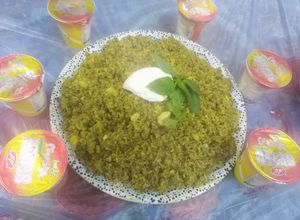صورة لوصفة رز باقلاء بالزبدة