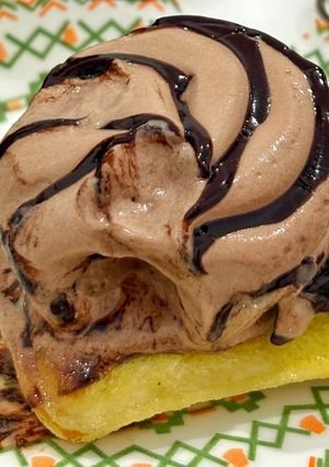 Foto resep Roti Panggang Ice Cream Cokelat Sat-Set Ala Cafe