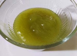 Una foto de Coulis de pepino con menta