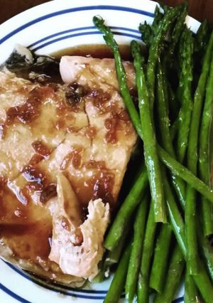 A picture of Honey Soy Garlic Salmon.