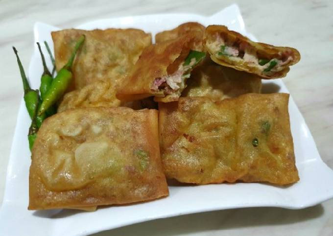 Resep Martabak telur kornet mini yang Sempurna