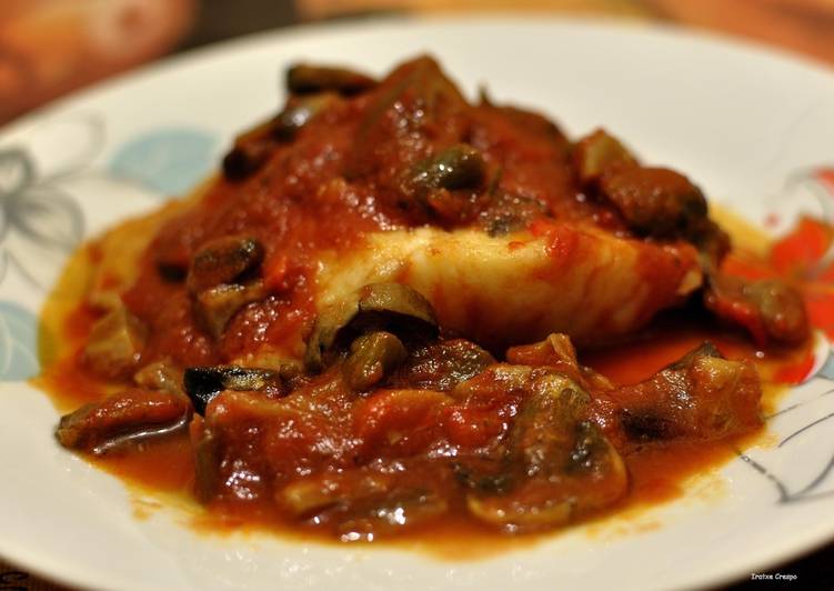 Receta bacalao en salsa de tomate