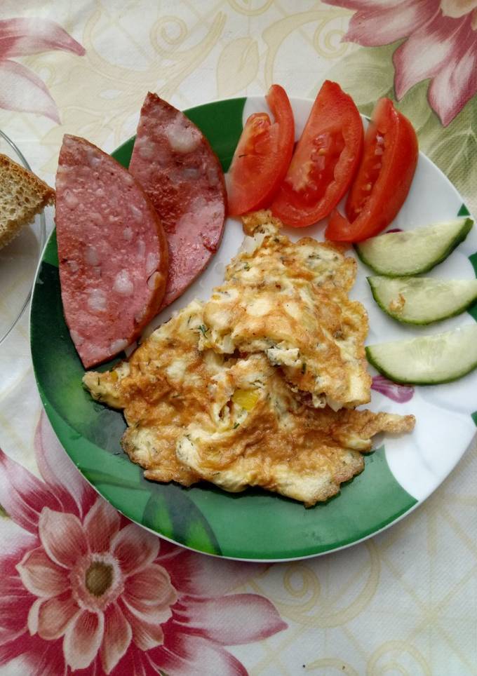 Омлет с овощами