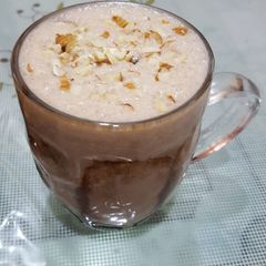 Chocolate banana milkshake A picture of Chocolate banana milkshake.