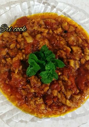 عکسی از دستور بادمجون گوجه(مقرون به صرفه)