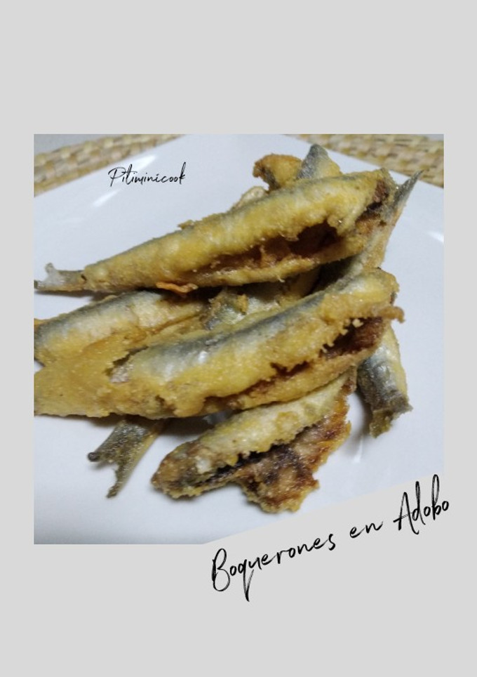Una foto de Boquerones fritos adobados
