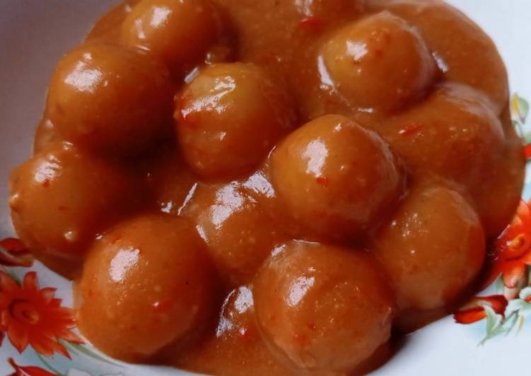 Steps to Prepare Favorite 17 Cilok bumbu kacang enak